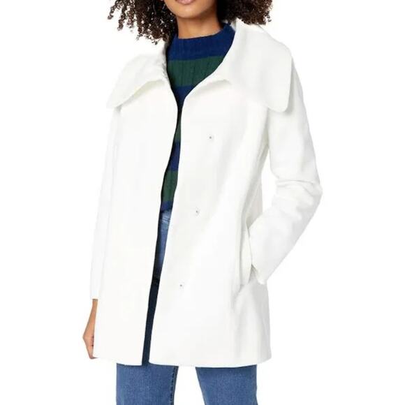 Jack By Bb Dakota Jackets & Coats White Mid Calf Lighter Weight Jacket Size L - Picture 16 of 16